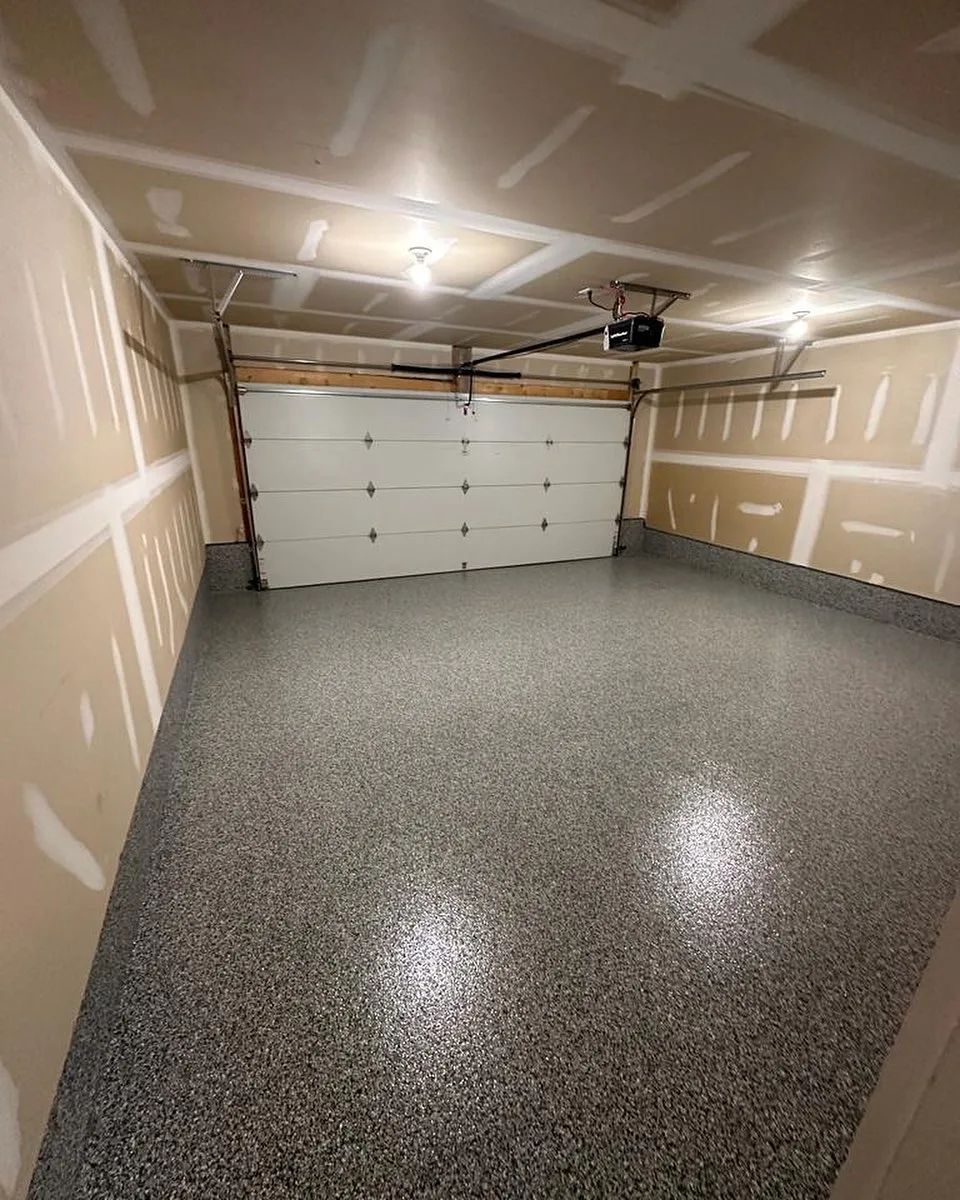 Garage interior walls before painting, Calgary
