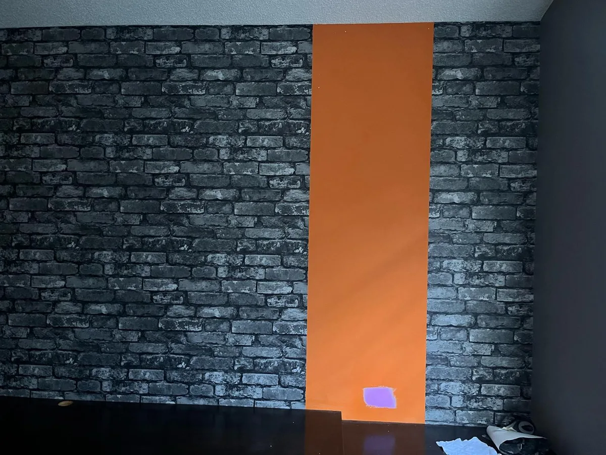 Wall before wallpaper installation, Calgary