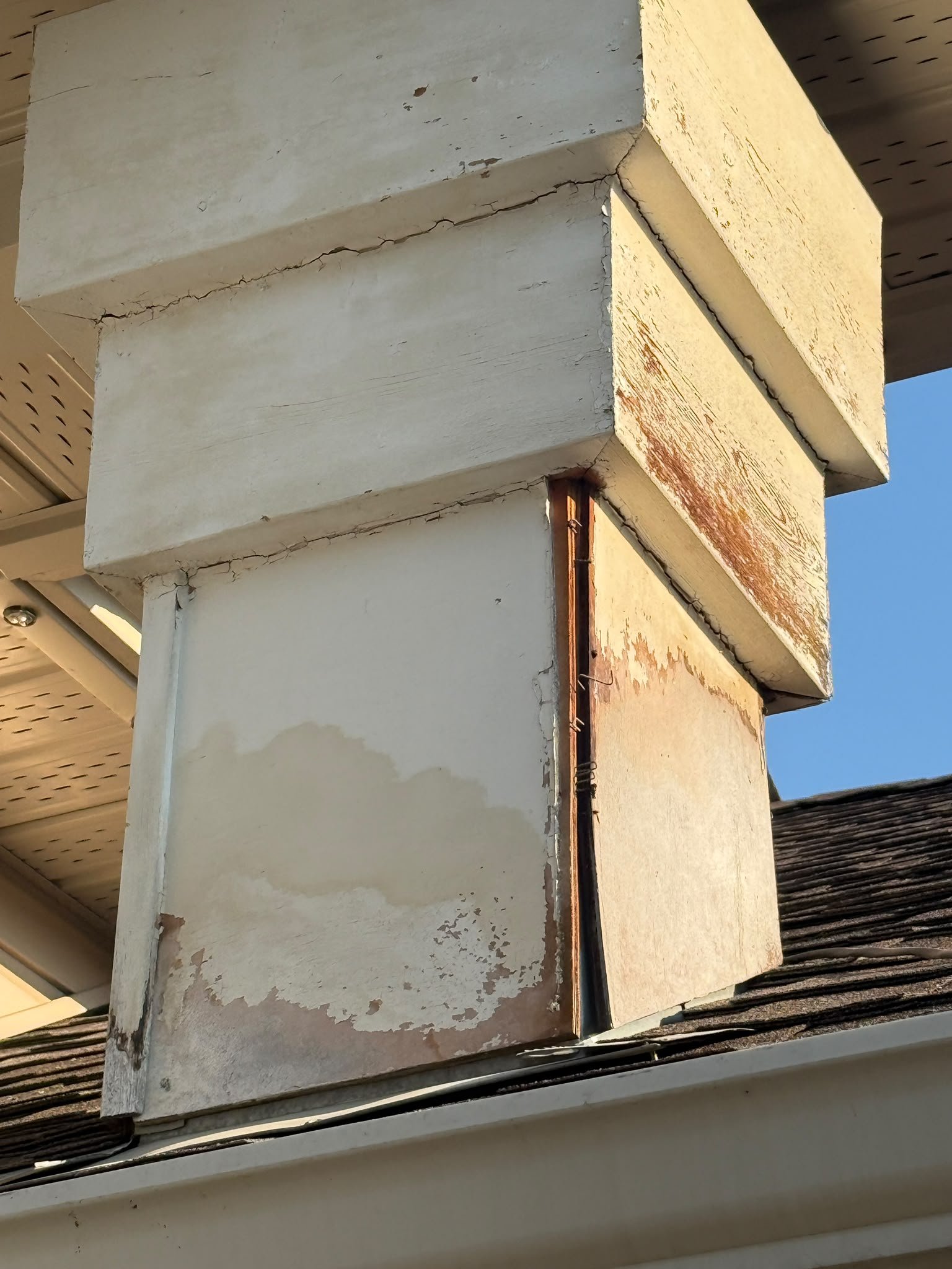 Repainted exterior trim on a home in Signal Hill, Calgary